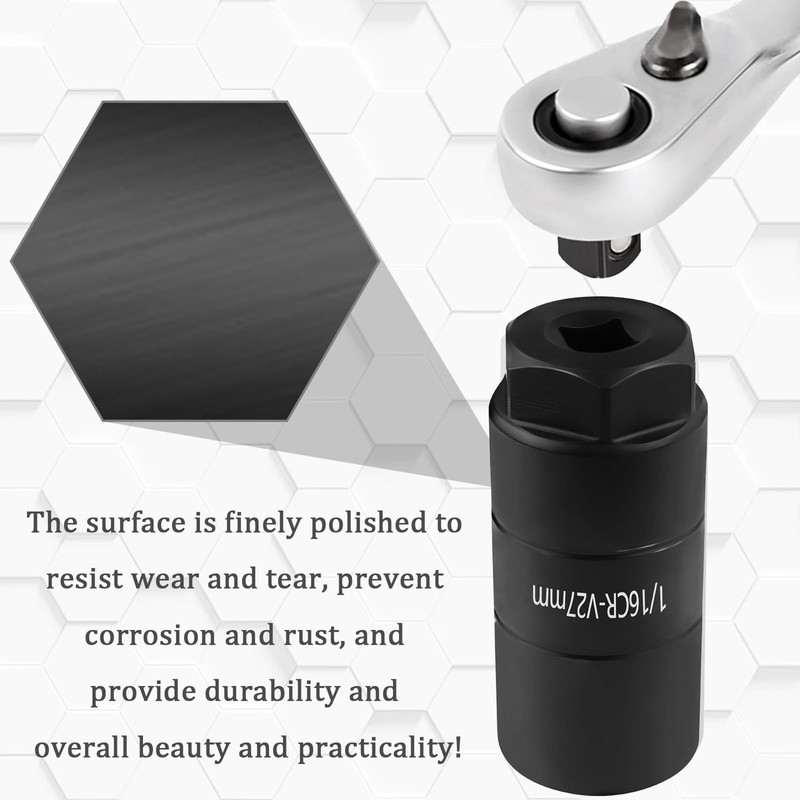 Oil Pressure Sensor Socket, 1 1/16 Socket Switch Fits 3/8"