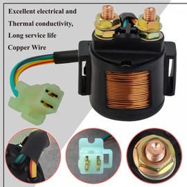 GLENPARTS Starter Solenoid Relay Replacement for Honda CX500 CX 500 1978 1979 1980 1981 1982 CBX1000 1000 CBX 1979 1980 ATC 200 ATC200 1982 1983 1984