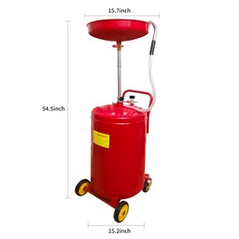 Aain 18 Gallon Portable Oil Lift Drain with Oil Pan Funnel for Changing Car and Truck Motor Oil,AOD18T