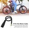 Electric Bike Motor Convert Extension Cable 9 Pin 31cm Conversion
