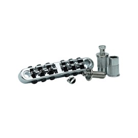 Guyker Guitar Tune O Matic Bridge with Studs for 6 String Electric Guitar (GM001, Chrome)