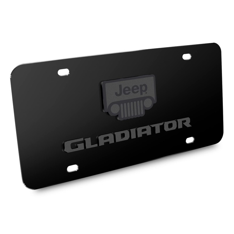 iPick Image for Jeep Gladiator 3D Dark Gray Logo on