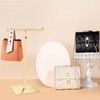 HEYLEAYAR T Shaped Purse Display Stand Adjustable Height,Stainless Steel Countertop