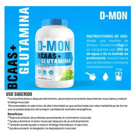 Aminoácidos Bcaas + Glutamina D-mon 1kg Sabores Full Uva