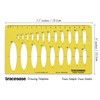 Traceease Geometric Drafting Ellipse Template Drawing Stencil, Designing Template Measuring