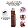 PrettyCare 12 Pack, 10 ml Essential Oil Roller Bottles with