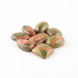 GEMSPLACE Natural Unakite Jasper Cabochon Handcrafted Crystal Healing Untreated Loose Gemstones for Jewelry Making, Cabbing, Fountain Rocks, Polishing, Wire Wrapping, Wicca & Reiki Crystal Healing,
