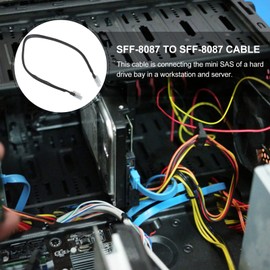 Operitacx Mini Sas Cable High Speed Internal Data Cord Sff to Sff Connection for Server Storage Systems Compact Design for Easy Use