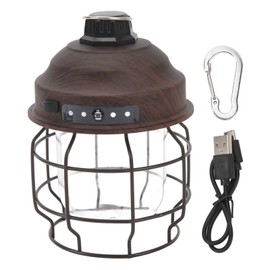 Retro Camping Lights 3600mAh LED Rechargeable Camping Lantern for Power Outages Hurricane Outdoors Home Decoration