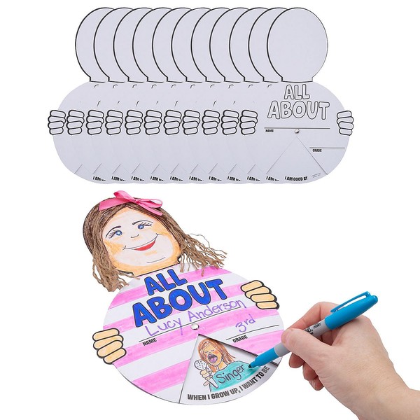 Fun Express Color Your Own All About Me Wheels -