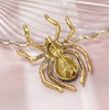 Gleamart Spider Brooch Pin Retro Crystal Animal Brooch Pin for