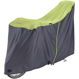 Kawasumi Seisakusyo KW-389AS/GN Bicycle Cycle Cover (Fastener for Assist Cars) LL Size Green/Gray