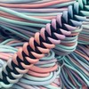 Paracord 550 Rainbow Rope for Bracelet, Lead, Collar, Nylon Rope,