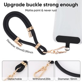 YSevenup Phone Lanyard 2pcs Phone Tether Tab;1 pcs Adjustable Wrist Lanyard for Women and Men Anti-Theft Phone Lanyard for iPhone;Smartphones Purple