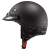 LS2 Helmets Bagger Motorcycle Half Helmet (Matte Black - Medium)
