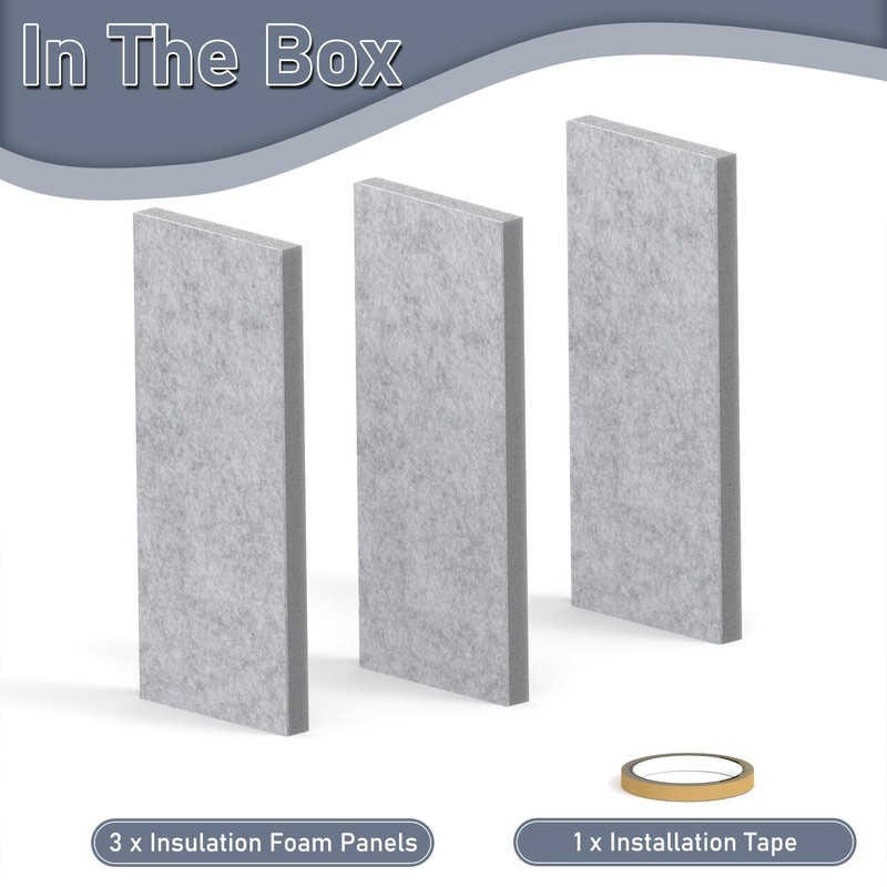Flamorrow Insulated Foam Panels for Portable AC Window Seal Kit,