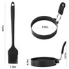 Stainless Steel Egg Rings Set 3.5 Inch Round Egg Mold