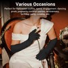 NONSOMPLE Long Opera Gloves Satin Elbow Glove for Women Costume