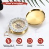 TIXIPEM Camping Survival Compass [1PCS] - Copper Clamshell Classic Pocket