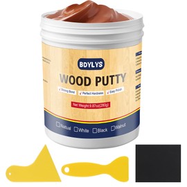 Wood Filler & Wood Putty Kit, 9.87oz(280g) Walnut - Quick & Easy Furniture Repair for Cracks, Holes & Imperfections - Durable, Smooth, and Stainable