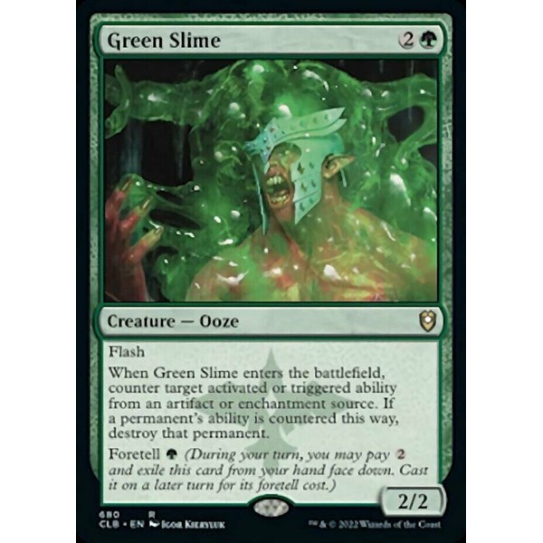 x1 Green Slime - Deck Exclusive R MTG Commander Legends: