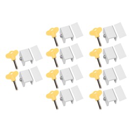 10Pcs Sliding Window Lock Door and Window Lock Screen Retainer Limiter Moving Window Stoppers Screen Window Lock Dinggu Window Openers