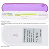 ZL‑08L UV LED Toothbrush Holder Cleaner Portable Ultraviolet Toothpaste CleanerPurple