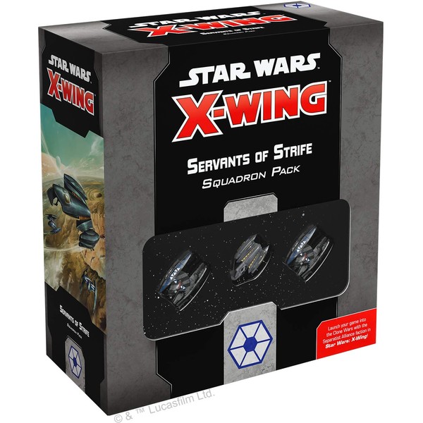 Star Wars X-Wing 2nd Edition Miniatures Game Servants of Strife SQAUDRON PACK | Strategy Game for Adults and Teens | Ages 14+ | 2 Players | Average Playtime 45 Minutes | Made by Atomic Mass Games