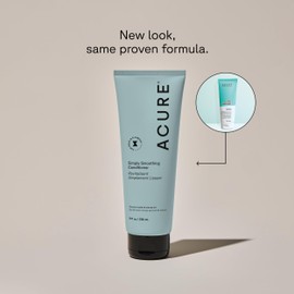 Acure | Shampoo y Acondicionador anti friz | Aplaca, aporta brillo y manejabilidad | Sin parabenos ni sulfatos, 236 mL c/u