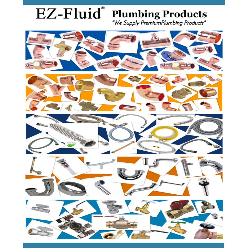 EZ-FLUID 2" Nominal (2-1/8" OD) DWV Cast Brass P-Trap Copper