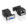 SIENOC 1 Pair DB9 RS232 9Pin to RJ45 Female Connector