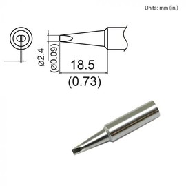 Hakko 1/8" Repalcement Chisel Tip for Hakko FX601 Soldering Iron