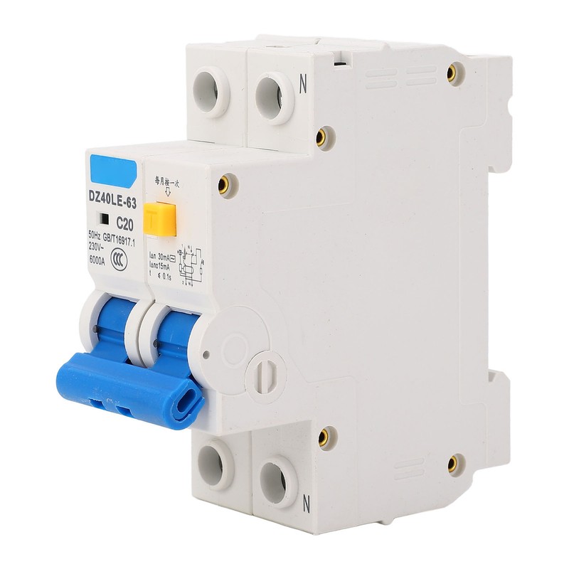 Air Circuit Breaker with Leakage Protector Dual Handle DIN Rail