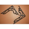 4- Decorative Cast Iron Shelf Bracket, Victorian Scroll Design, Corbels,