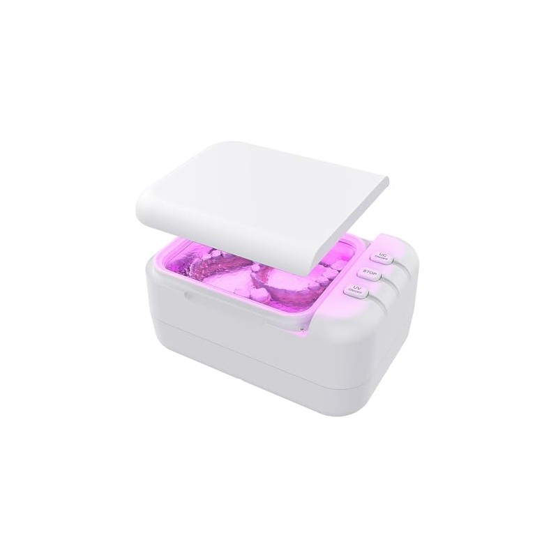46kHz Ultrasonic Cleaner Machine Pro for Retainer, Dentures, Mouth Guard,