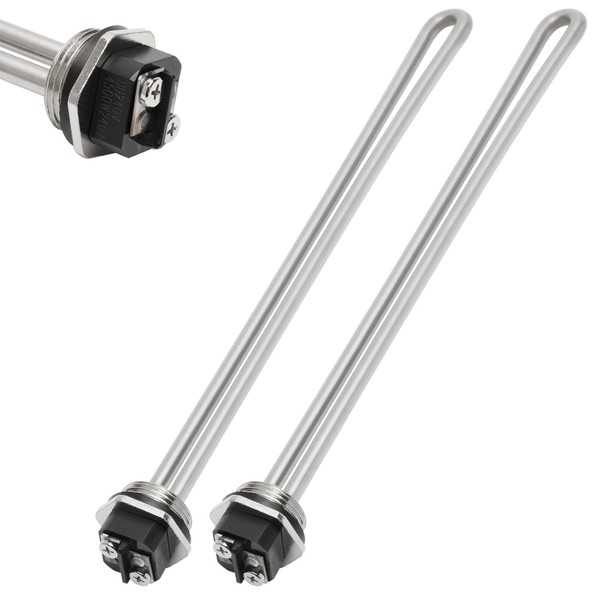 100108283 Stainless Steel Water Heater Elements (2-Pack) Compatible with Multiple