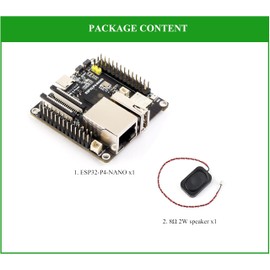 ESP32-P4-NANO Development Board, Based On ESP32-P4 Chip with RISC-V Dual-Core and Single-Core Processors, Supports Wi-Fi 6 and Bluetooth 5/BLE, with Speaker (2 Items)