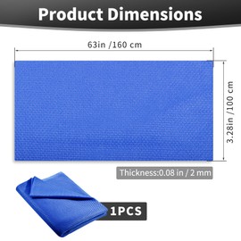FOCMKEAS 3.28×5.25 Ft(L*W) Sapphire Blue 3D Speaker Grill Cloth,Protective Dustproof Mesh Cloth,Speaker Cover Fabric,Stereo Mesh Fabric Replacement for Carpet Subwoofer Home Audio Restoration Repair