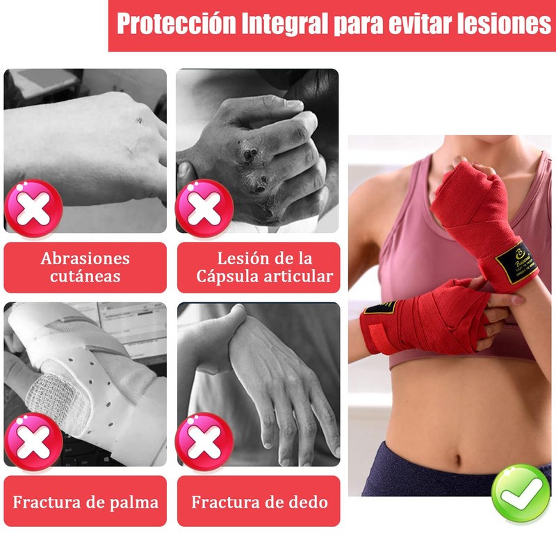 Vendas para Boxeo, Vendas Elásticas de Boxeo, Ringside Vendas para