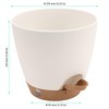 FUNSUEI 6 Inch Hanging Planters Set of 3, Self Watering