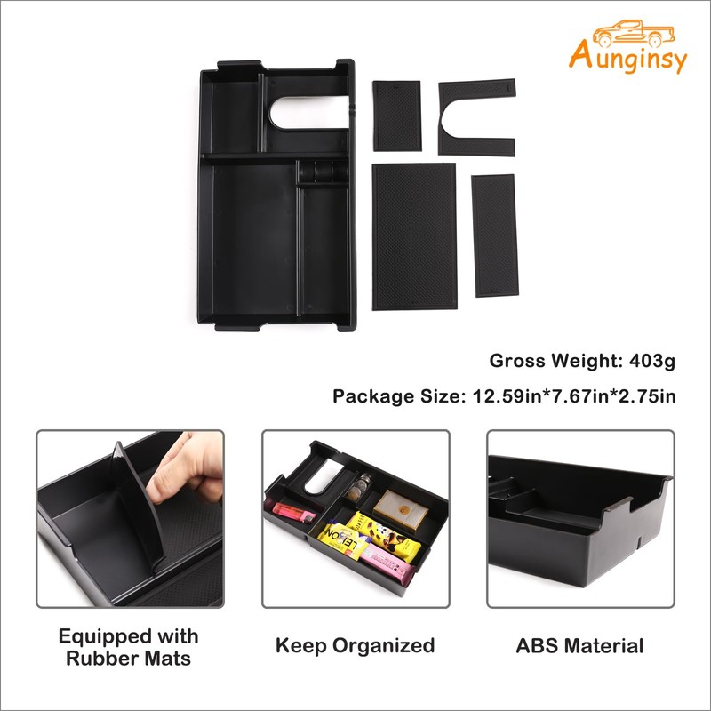 Car Armrest Box Storage Box Compatible with Toyota Tundra 2007-2021/Sequoia