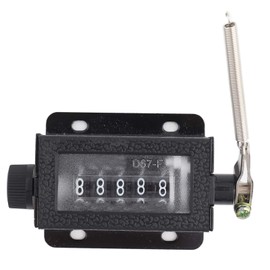 Mechanical Counter,D67F 5 Digit Mechanical Resettable Manual Pull Stroke Tally Counter,Hand Pull Stroke Tally Counter,Easy to Operate, and Count accurately