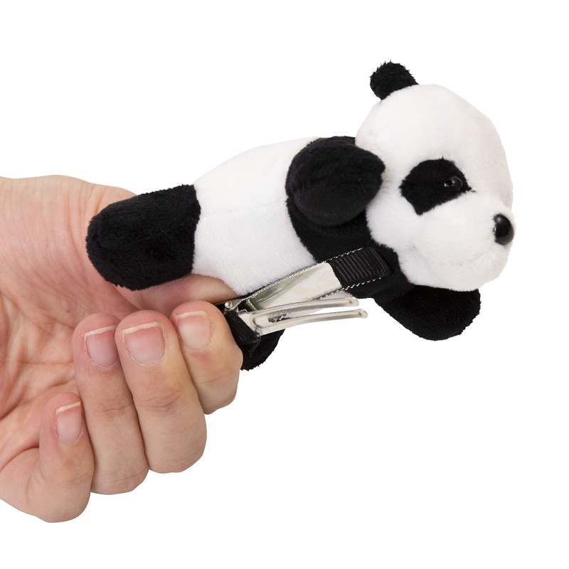 Party City Variety Goods Huggable Panda Hairpin White Black