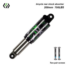 Chooee Ammortizzatore posteriore per bicicletta, 120 mm, 125 mm, 150 mm, 165 mm, 185 mm, 190 mm, 200 mm, ammortizzatore posteriore, 200 mm x 750 lbs