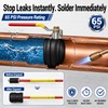 Plumbing Plug Tool Kit, 6PCS Water Pipe Stopper for 1/2"