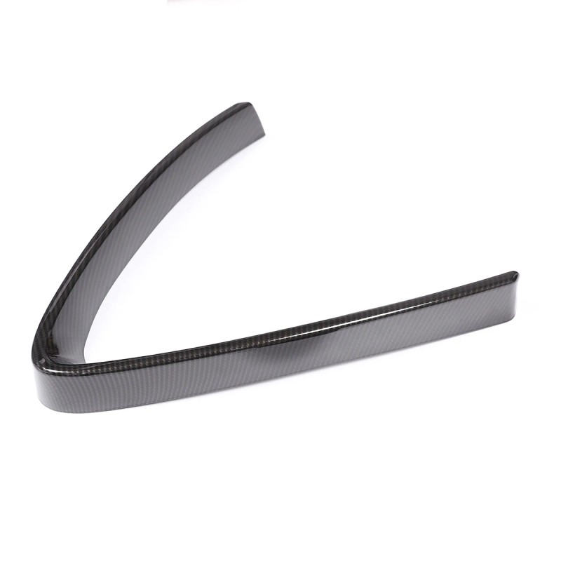 carpart2021 Carbon Fiber ABS Front V Shape Grille Trim Fit