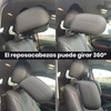 LED ATOMANT Leather Car Headrest Neck Cushion Adjustable Car Seat