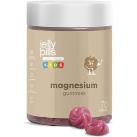 Kids Gummies 810 mg Magnesium Citrate and Vitamin B6 for Children - 70 Vegan Gummies with Berry Flavour - No Added Sugar - Against Fatigue and Fatigue - 90 mg Magnesium