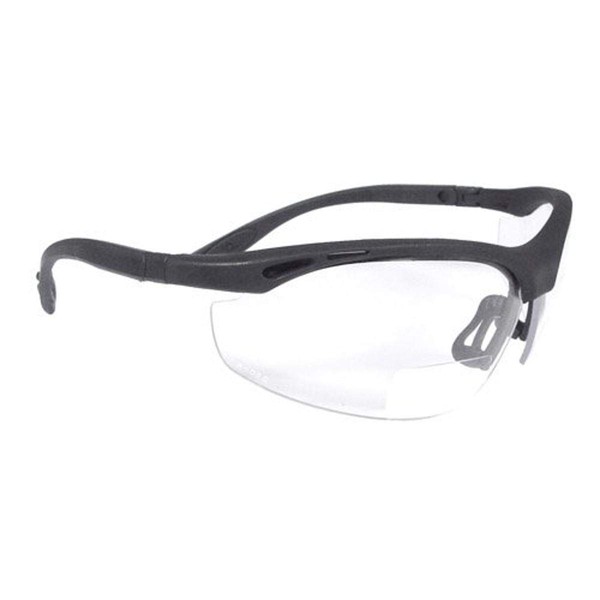 Radians CH1-125 Cheaters Nylon Frame Reading Safety Glasses with Clear 2.5 Lens