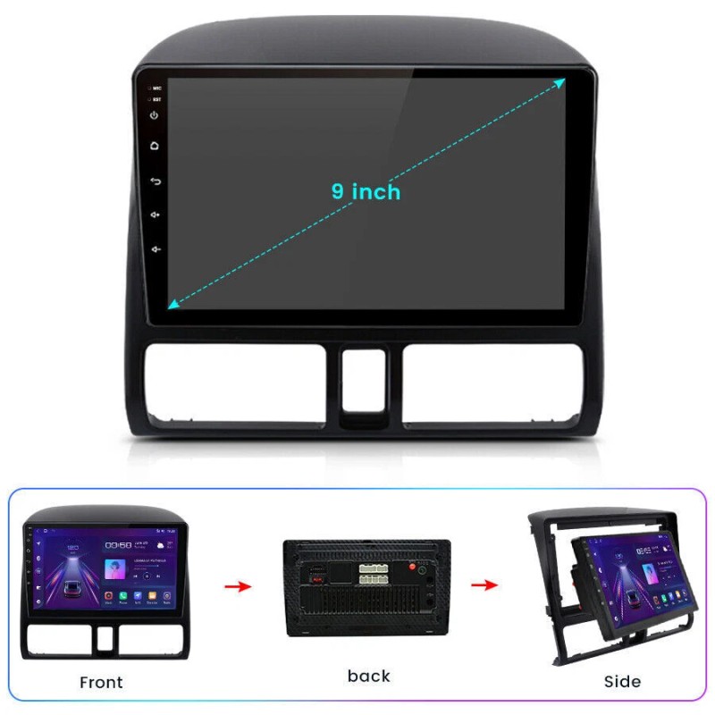 Podofo For Honda CRV-2 2001-2006 Android 13 Apple Carplay Car
